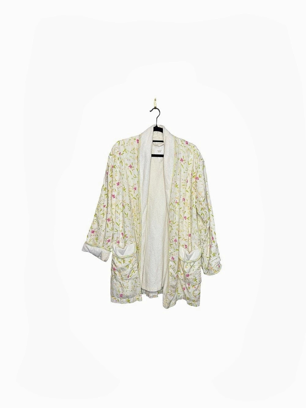 Victoria's Secret Country Floral Terry Robe White Size XS / S